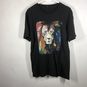 Very Important Tee black lion tee size large